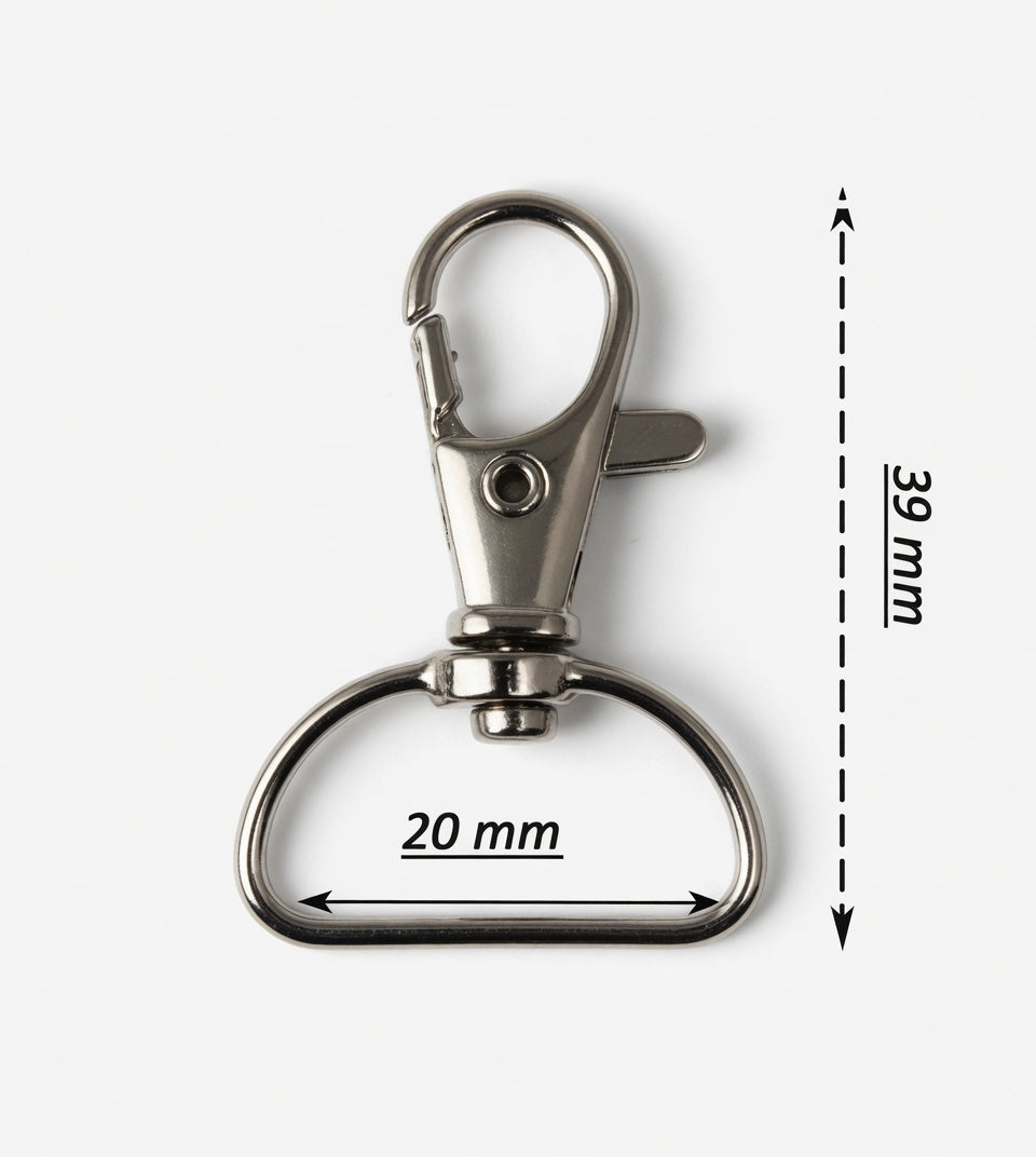 Mosqueton para hacer Llaveros cinta 39mm