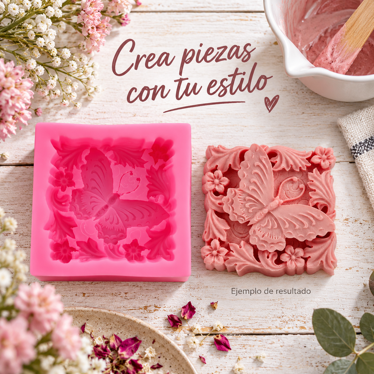 Moldes De Silicona Marpiosa Ideal Jabon Velas Artesanias