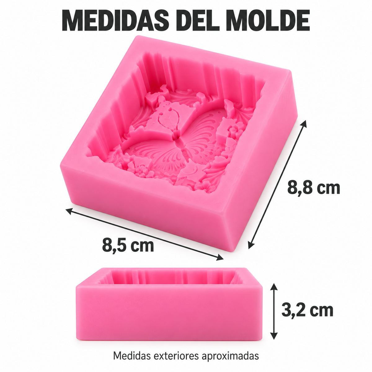 Moldes De Silicona Marpiosa Ideal Jabon Velas Artesanias
