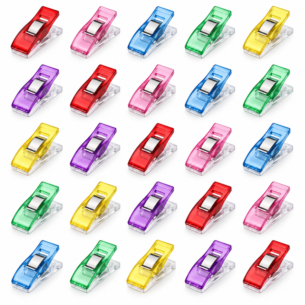 Pinzas de costura en colores surtidos · Pack de 25 unidades