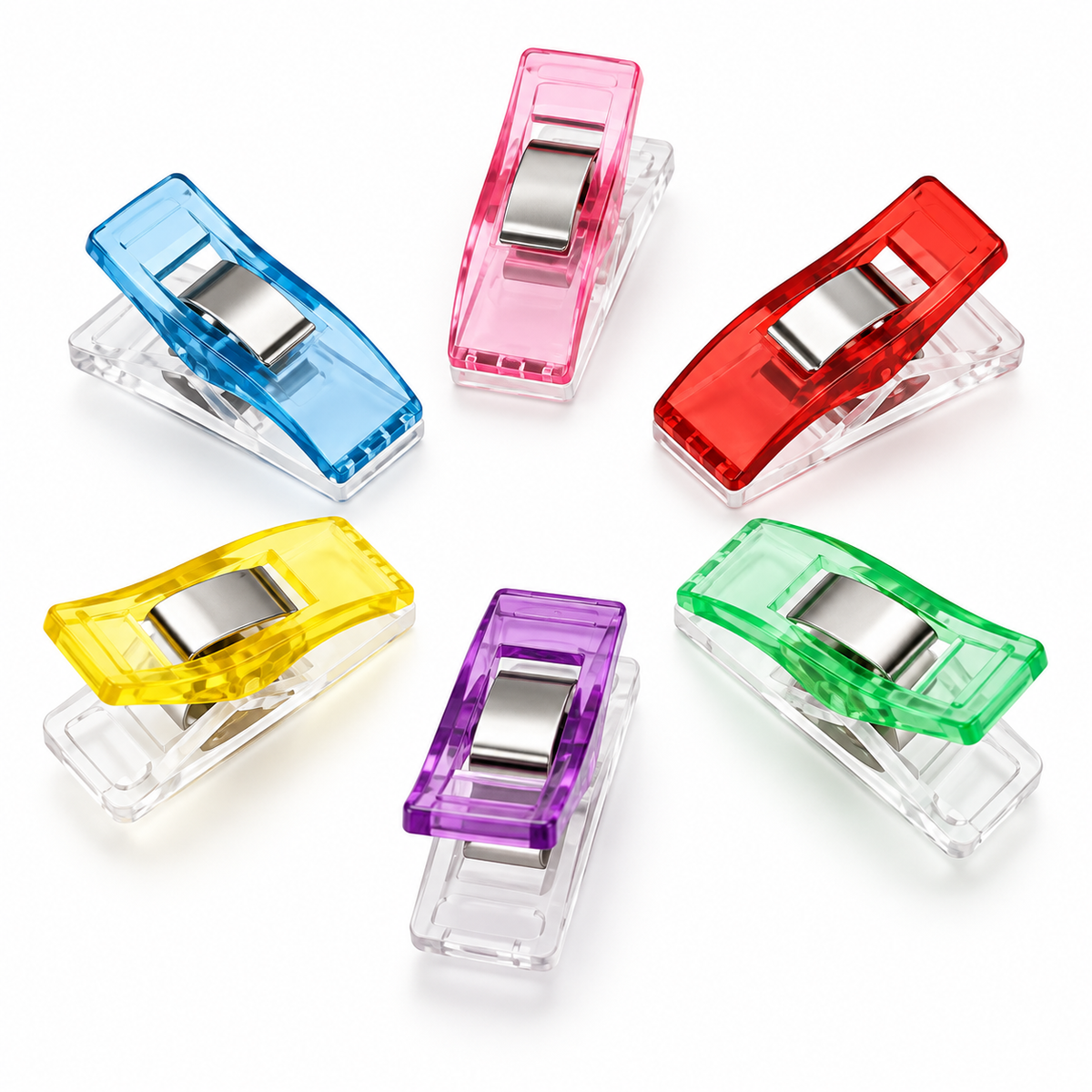 Pinzas de costura en colores surtidos · Pack de 100 unidades