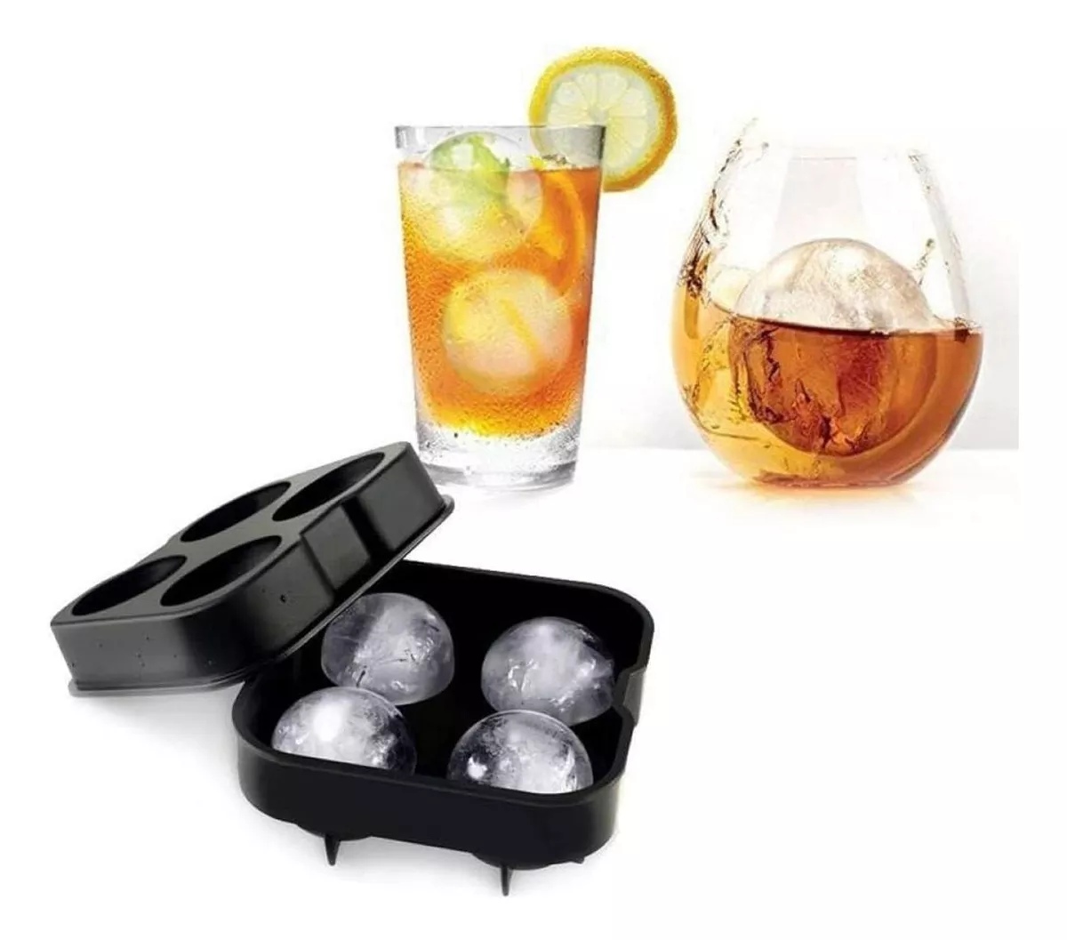 Molde de Silicona Esferas, ideal para vasos de whisky y decorar tragos