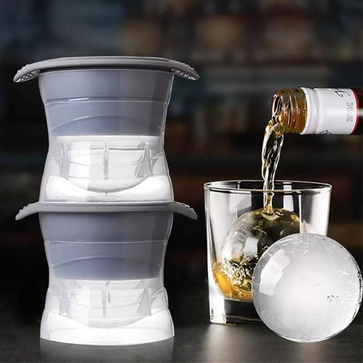 Molde de Silicona Hielo redondo grande ideal para tragos