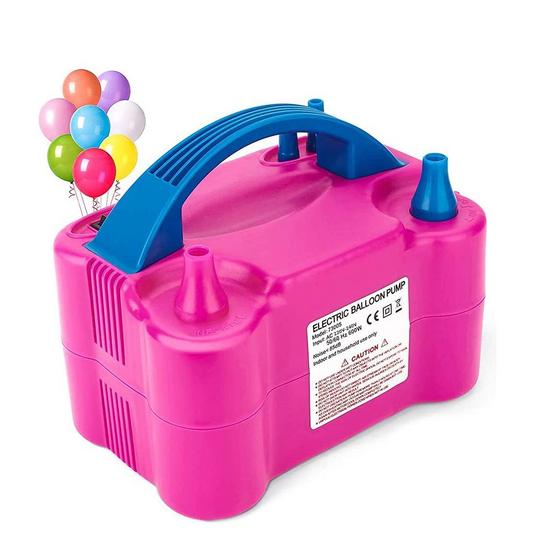 Inflador De Globos Eléctrico Con 2 boquillas