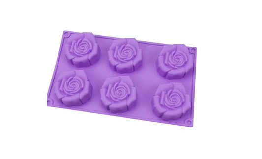 Molde De Silicona Flor Grande Antiadherente Decoración