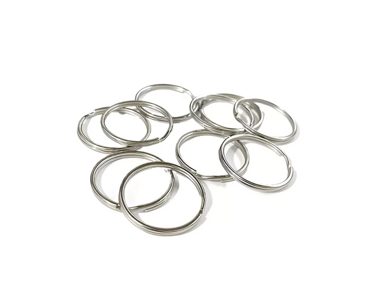 100 Aros De Metal Argolla 25mm Para Llaveros De Cinta