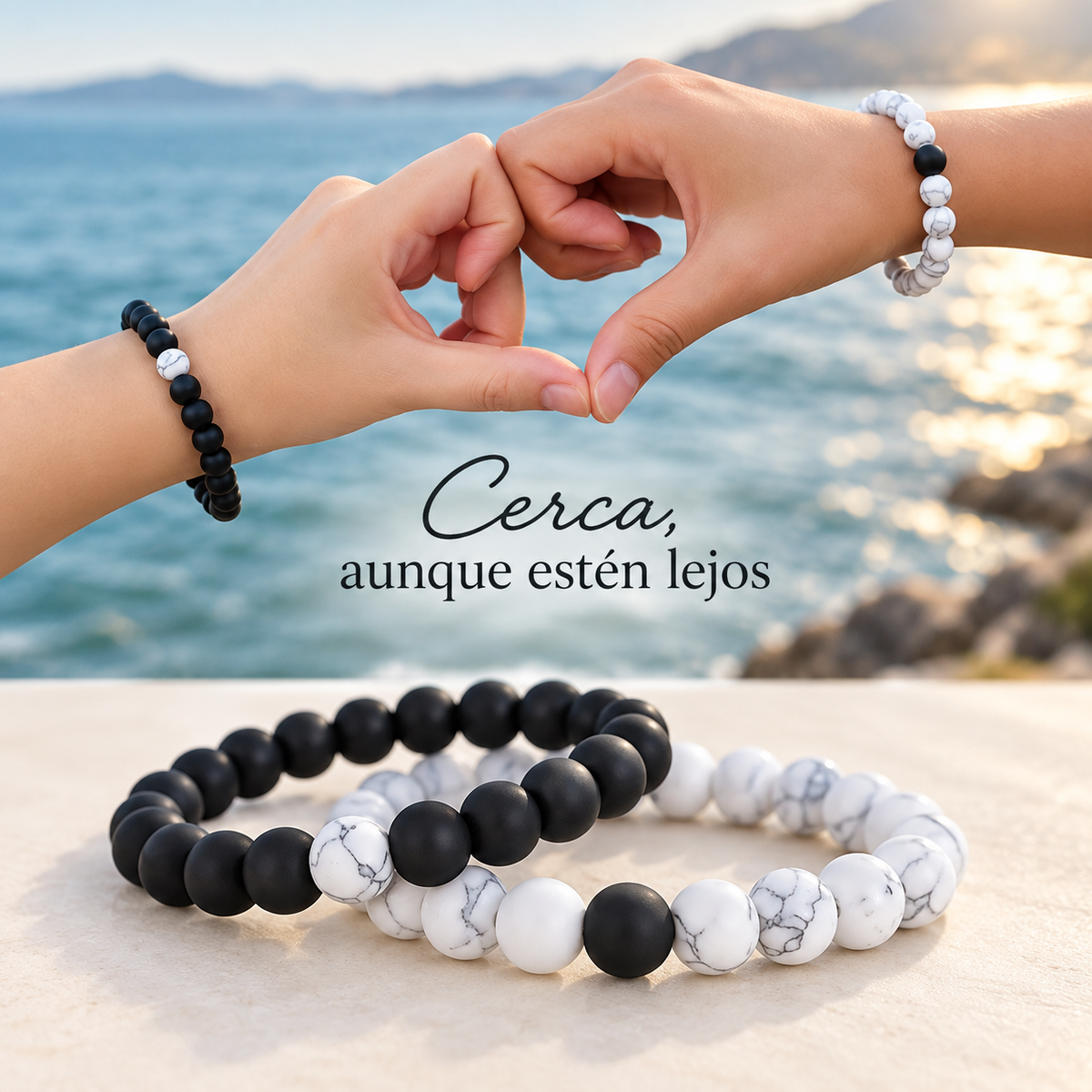 Pulsera Distancia Amistad Amor Pareja X 2 Set