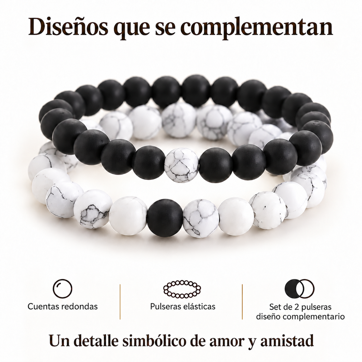 Pulsera Distancia Amistad Amor Pareja X 2 Set